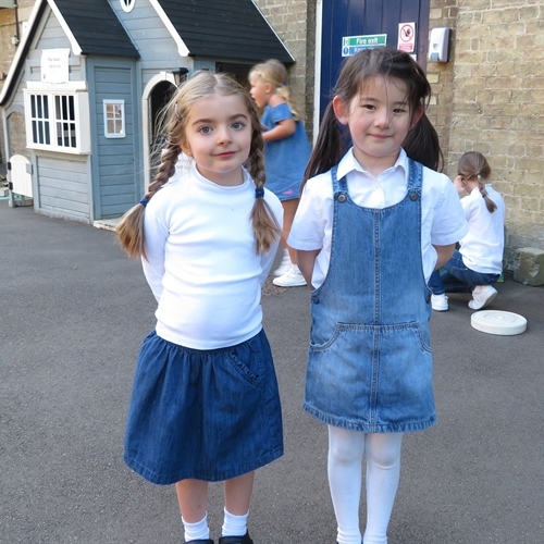 Girls and parents raise £416 Jeans for Genes Day