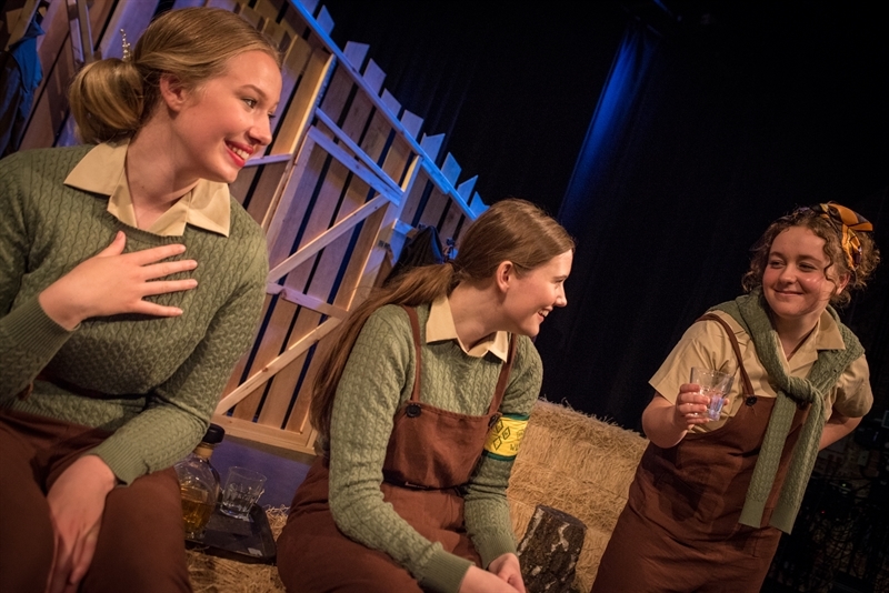 A socially-distanced drama production - our 'land girls' did us proud!