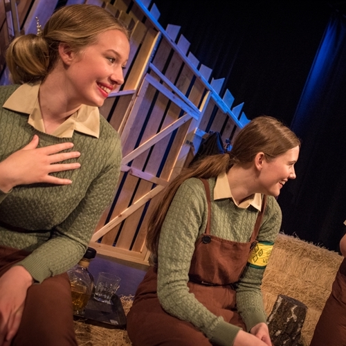 A socially-distanced drama production - our 'land girls' did us proud!