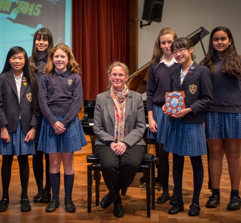 Sarah MacDonald judges 'musicians of the year' at St Mary's School, Cambridge