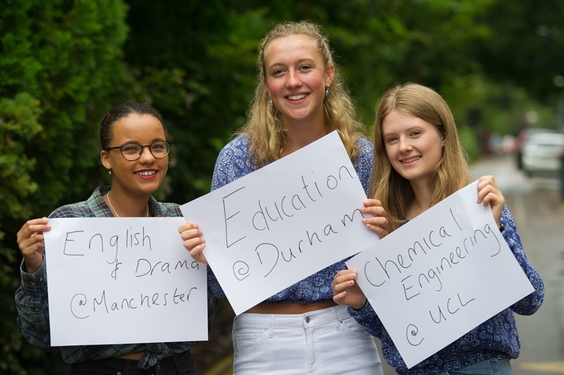 Curious, creative and confident students celebrate A Level results
