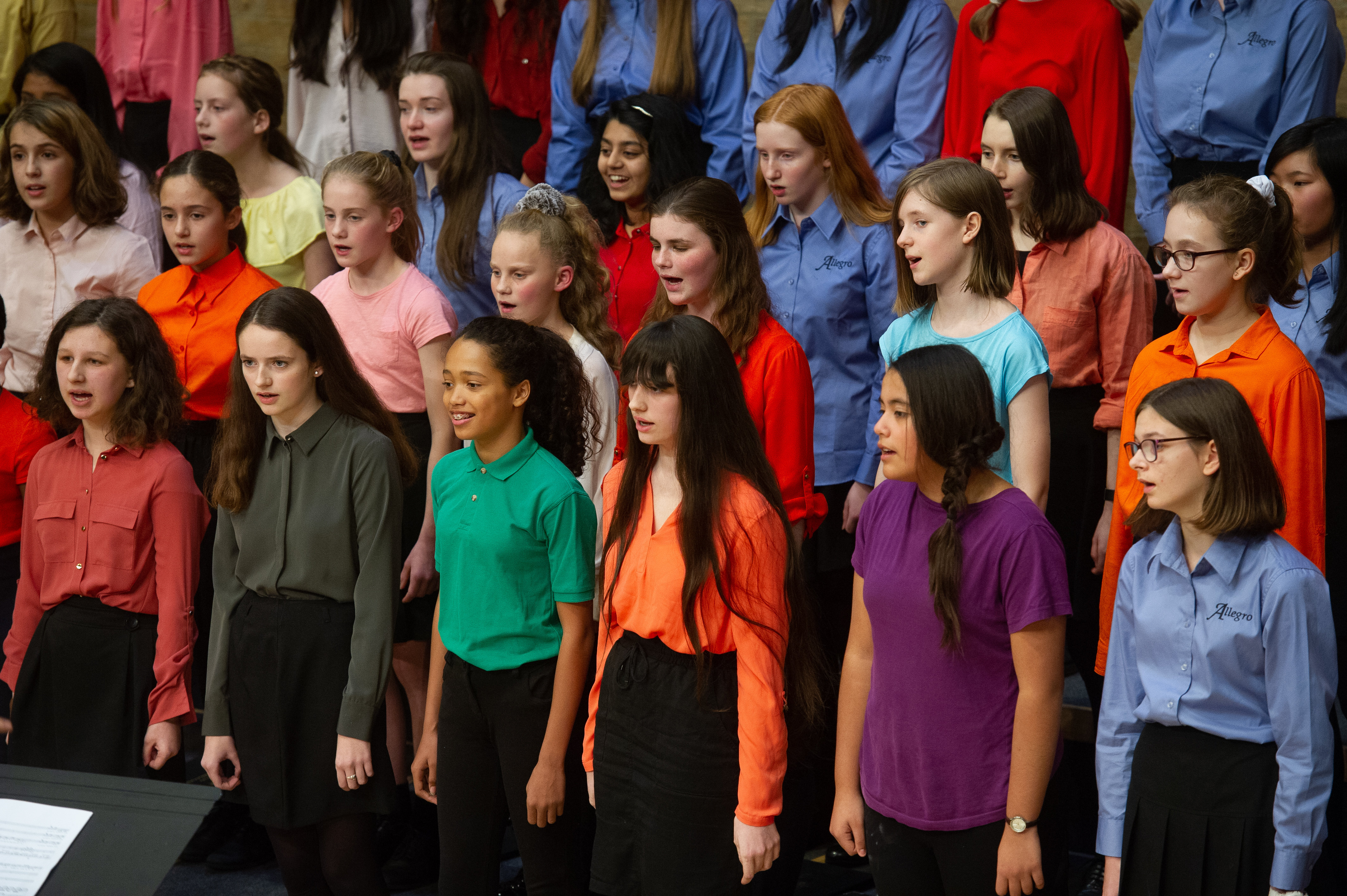 Choir performs newly composed piece