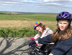 PE in lockdown riding bicycles