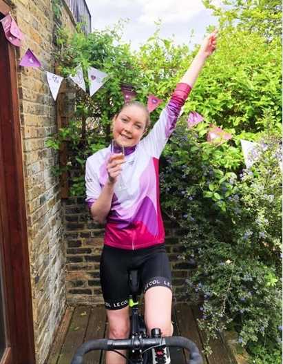 Alumna takes on cycling challenge to raise money for charity