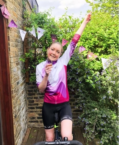 Alumna takes on cycling challenge to raise money for charity