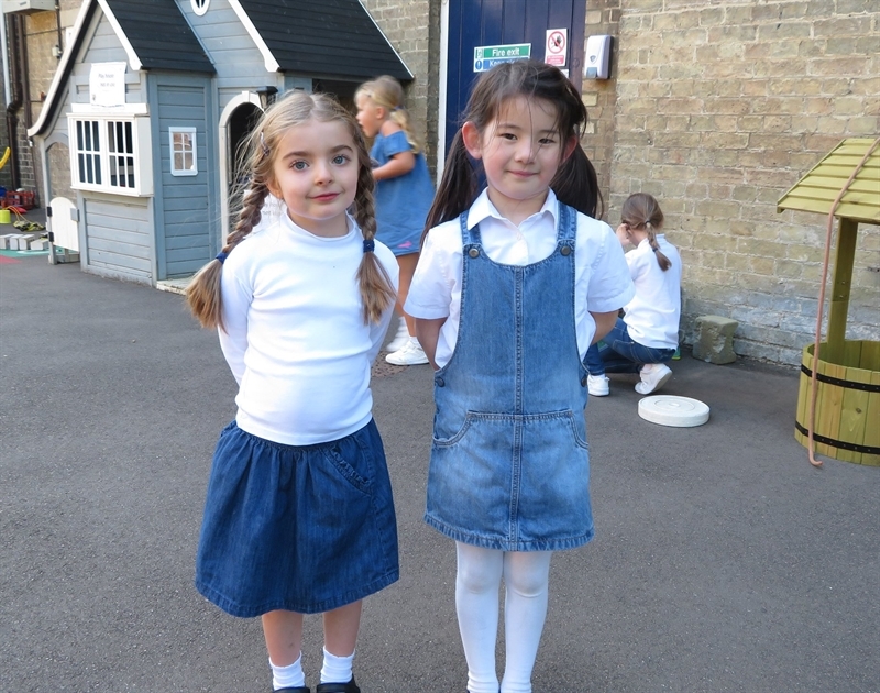 Girls and parents raise £416 Jeans for Genes Day