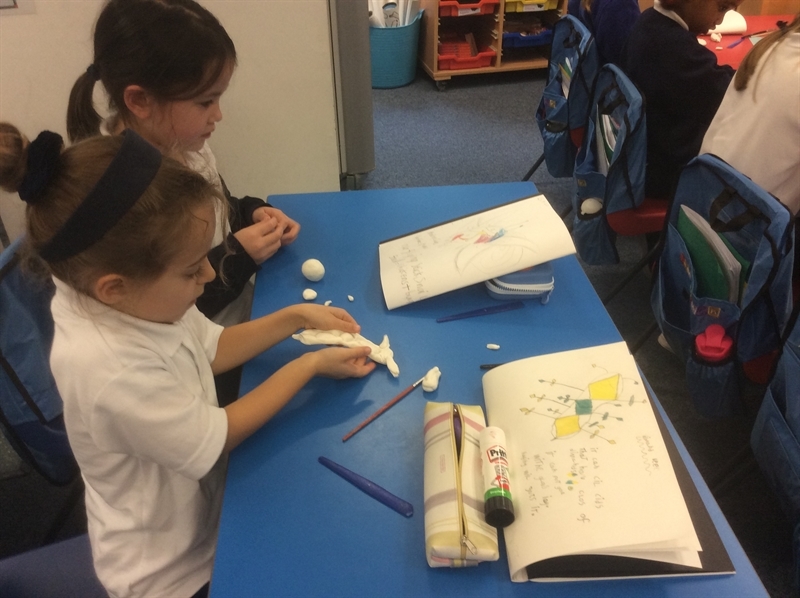 Year 2 combine art and science to create fantasy 'mini-beasts'
