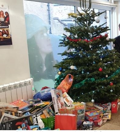 Students donate presents to the Salvation Army