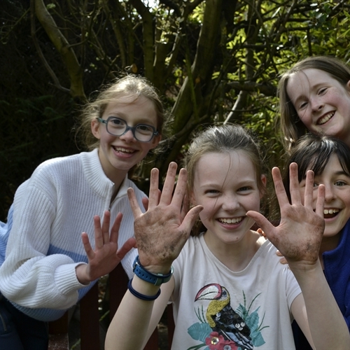 Year 5 toast sandwiches as part of their Woodland Explorers