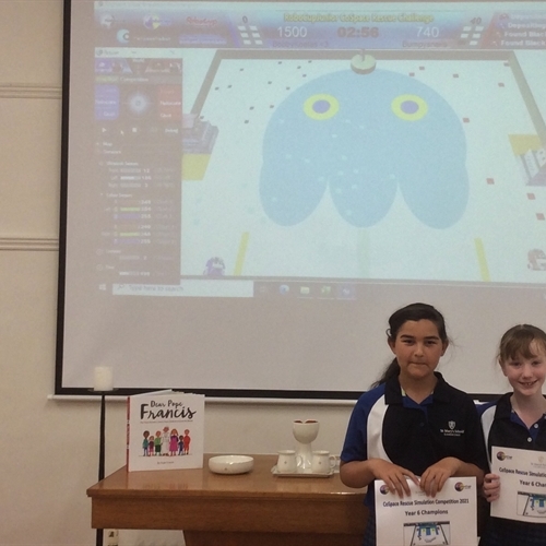 St Mary's girls program online ‘virtual robot’ as part of an earthquake rescue simulation