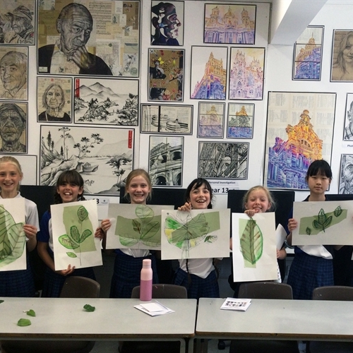 Year 5 take creative inspiration from No. 47 art exhibition