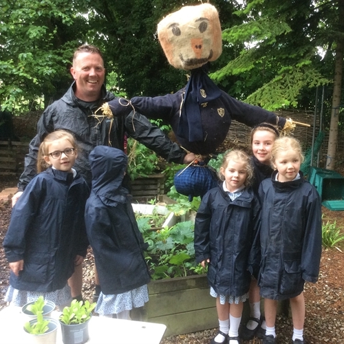 Year 2 make St Mary's scarecrows!