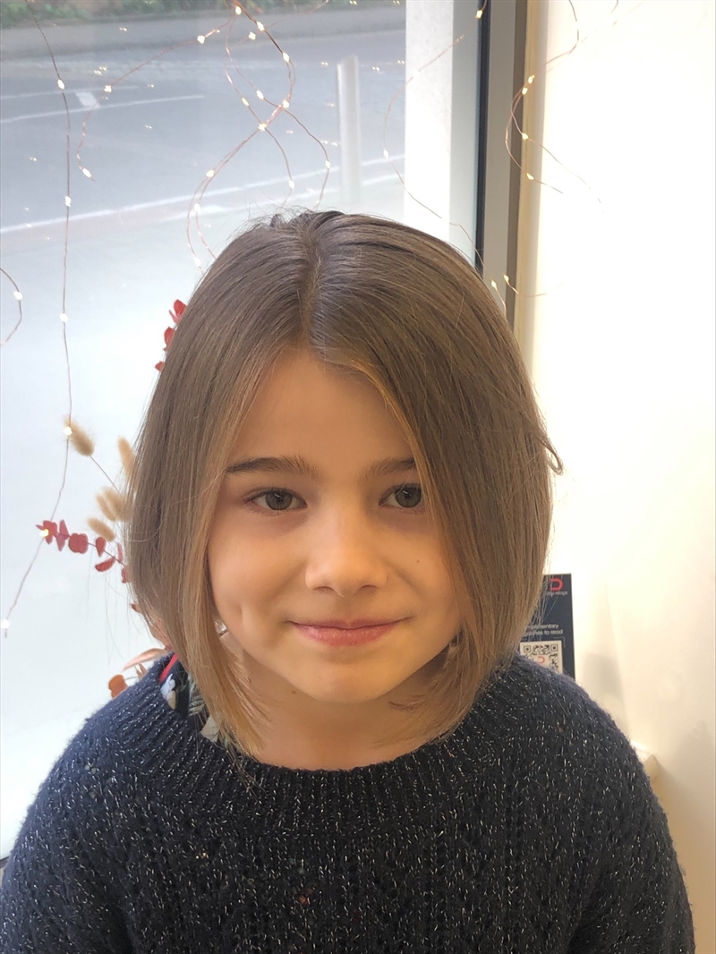 Molly undergoes charitable chop to raise funds for the Little Princess Trust