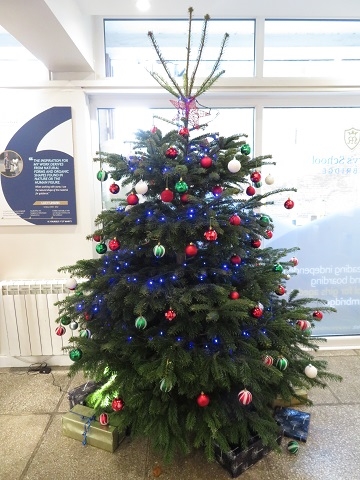 Leave a gift under the St Mary's Giving Tree to help to people experiencing homelessness in Cambridge