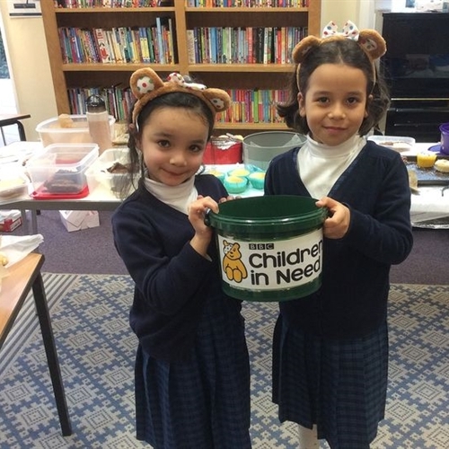 Our Junior School girls get spots in front of their eyes for this year's Children in Need