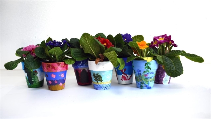 Modern Foreign Languages Creative Club celebrates modern artists with plant pot designs