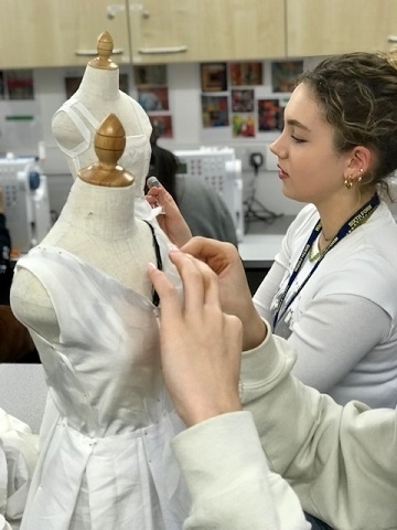 Year 12 Textiles students realise their historical costume visions in Royal Opera House Design Challenge