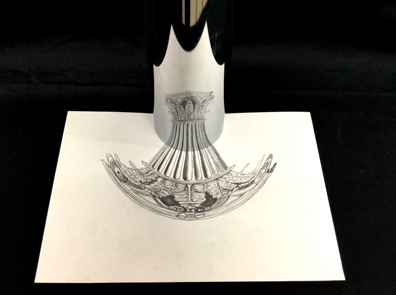 Year 10 explore anamorphic art