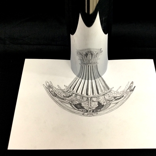 Year 10 explore anamorphic art