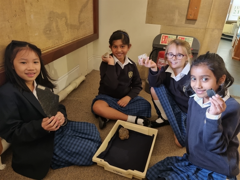 Year 3 pupils learn about rocks and soil at the Sedgwick Museum of Earth Sciences