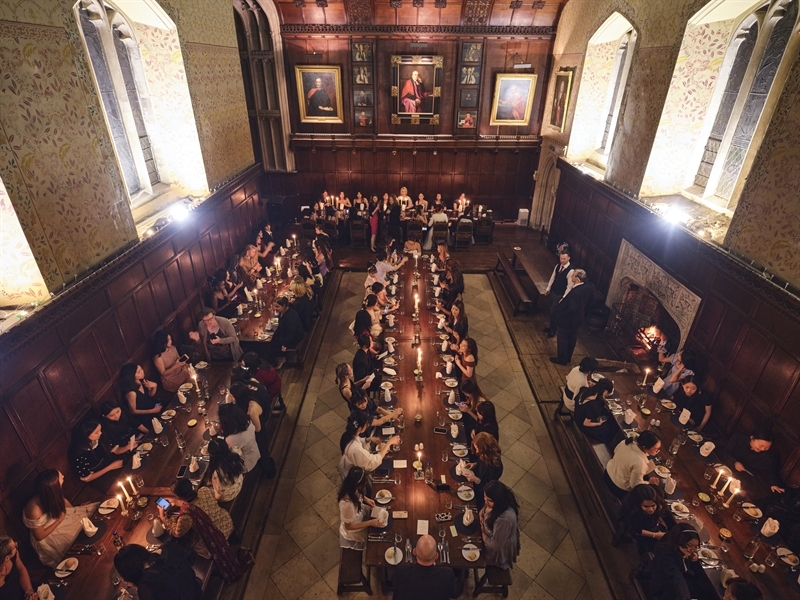 Boarders enjoy their Peterhouse College Christmas Dinner