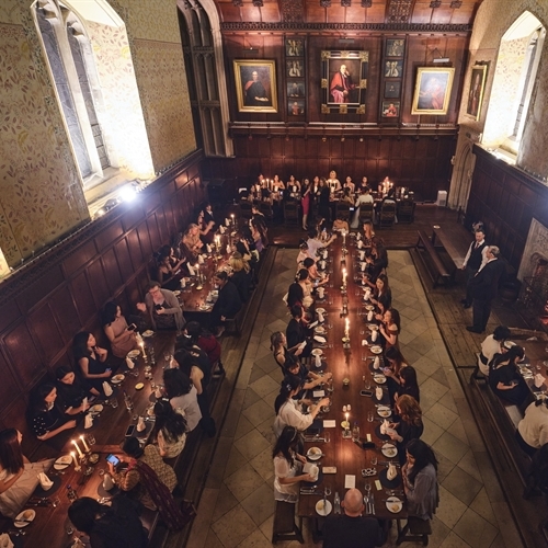 Boarders enjoy their Peterhouse College Christmas Dinner