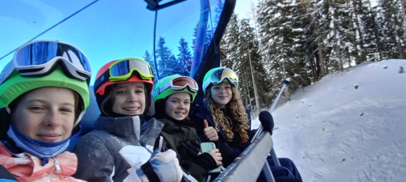 Skiing in the Austrian Alps