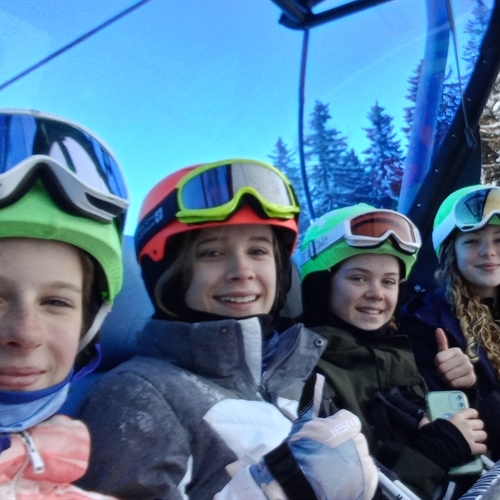 Skiing in the Austrian Alps