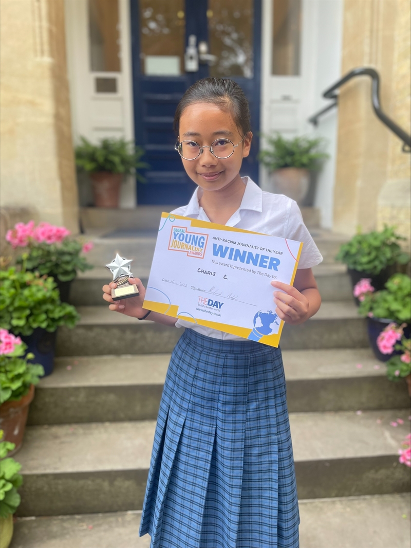 Year 6 student wins Anti-racism Journalist of the Year award