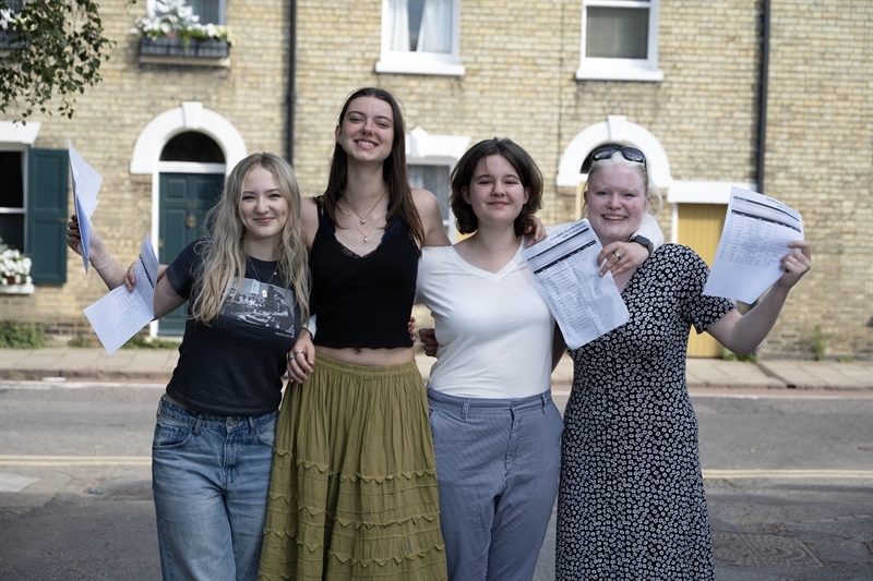 St Mary’s Sixth Form students celebrate A Level exam success