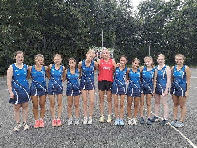 England national netball player energises the St Mary's Sixth Form squad