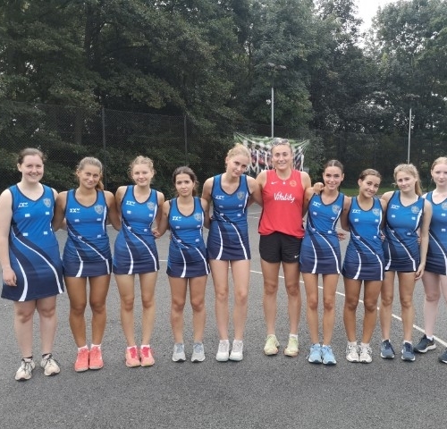 England national netball player energises the St Mary's Sixth Form squad