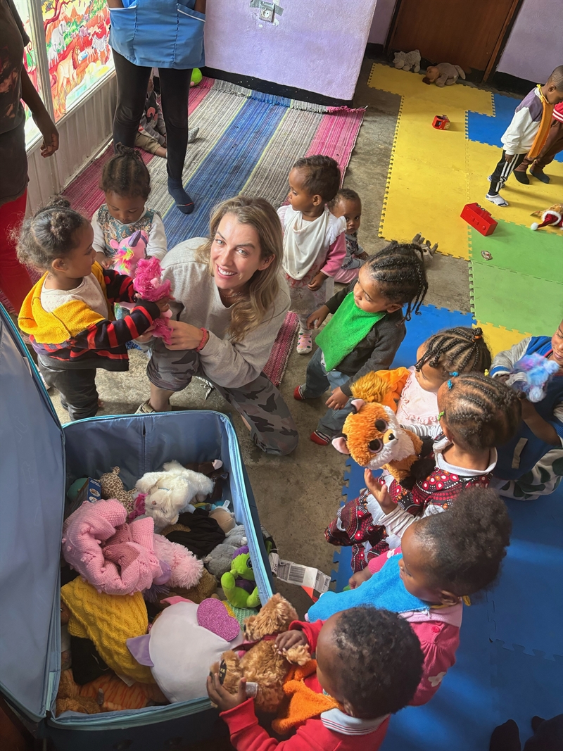 Donated unicorns, teddies, lemurs and lions find their forever-home with nursery children in Ethiopia