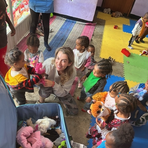 Donated unicorns, teddies, lemurs and lions find their forever-home with nursery children in Ethiopia