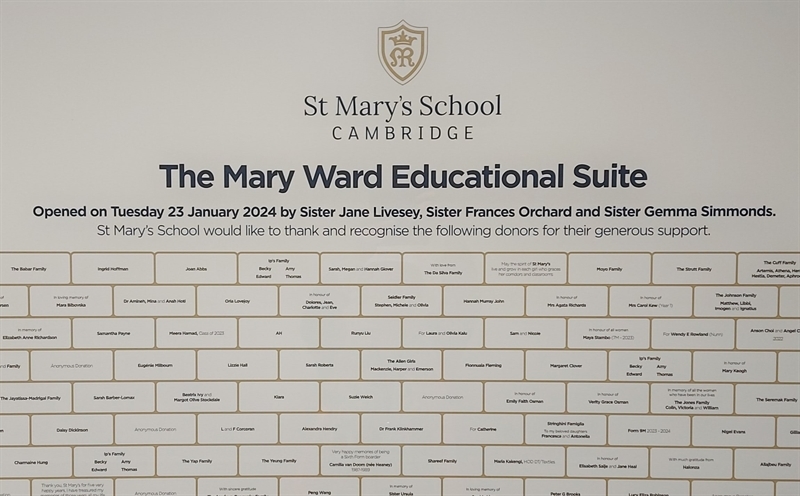 Mary Ward Day 2024 – full of celebration, remembrance, and new beginnings