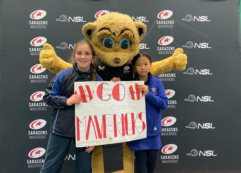 Saracens Mavericks weekend netball match is a winner with students