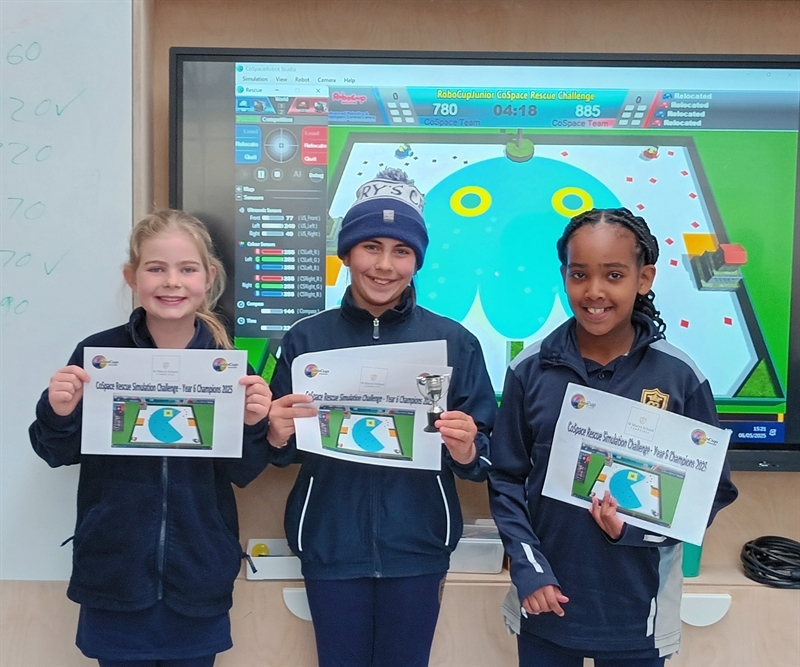 'CoSpace Rescue Simulation' at the Junior School