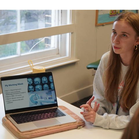 Year 13 share work experience and career insights with fellow students