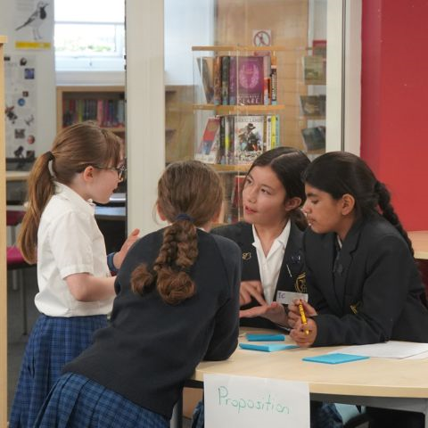 Year 5 successfully debate the motion that ‘Homework should be banned for primary school students’.