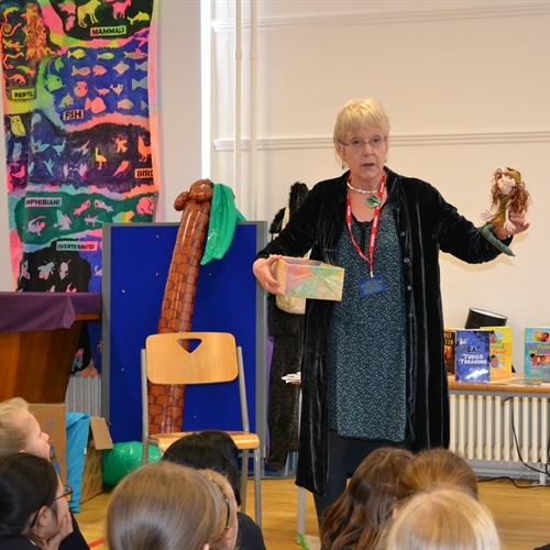 Award-winning children’s author tells tales at the Junior School
