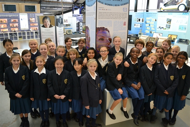 St Mary’s girls help to launch Her Story exhibition