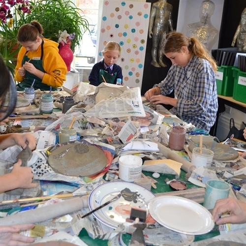 Art Scholars enjoy ceramic workshop