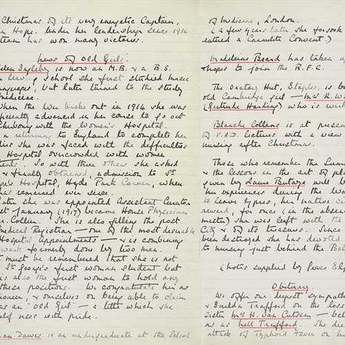 St Mary's School log book (1901-27) digitised by Wren Library