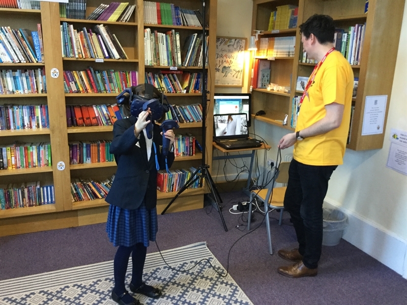 Year 5 learn about app design and experience Virtual Reality in workshops with AstraZeneca
