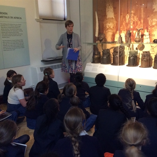 Year 5 discover more about mask-making at the Museum of Archaeology and Anthropology