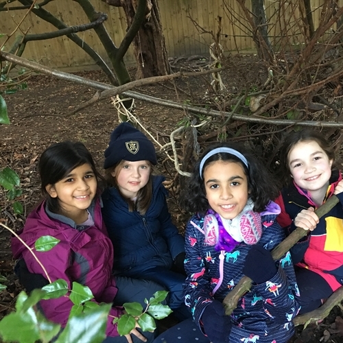 Year 4 learn life skills in Woodland Explorers session