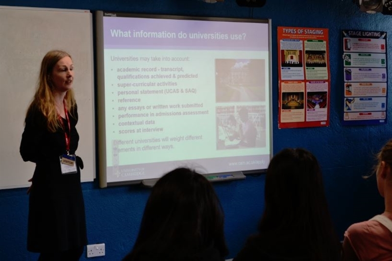 Girls get top admissions tips at UCAS day
