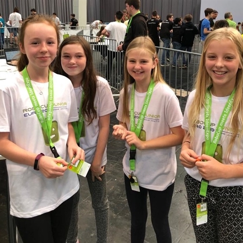 Year 6 girls become Quarter Finalists at RoboCupJunior European Championship