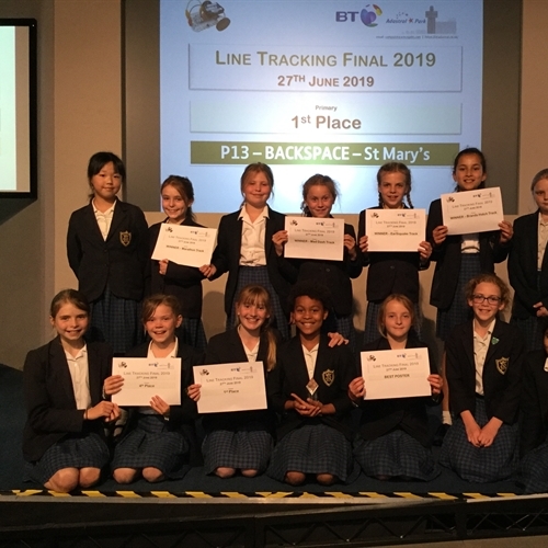 Year 5 triumph at RoboCupJunior Line Tracking UK National Primary Finals