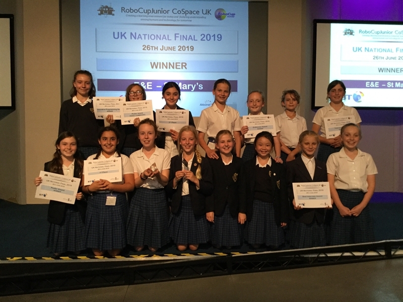 Year 6 become UK champions at RoboCupJunior Primary CoSpace final